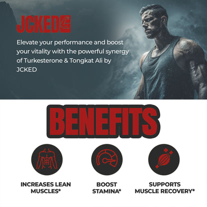Turkesterone & Tongkat Ali: Increases Testosterone