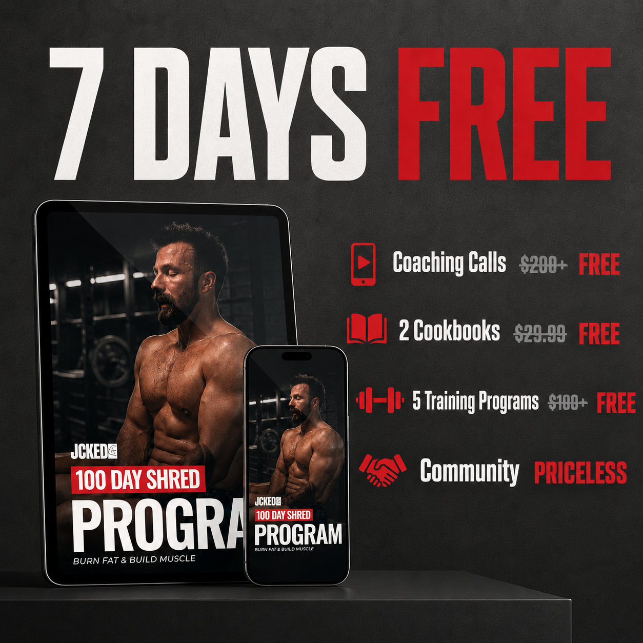 JCKED 100-Day Shred Challenge