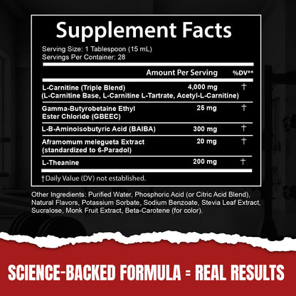 Liquid L-Carnitine 4000MG - New!