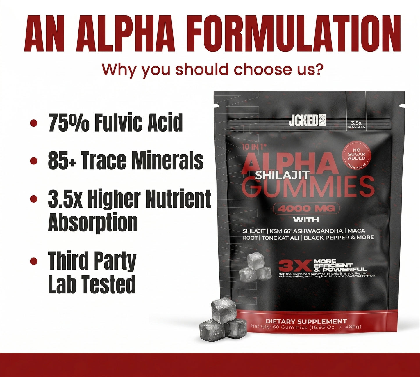 10-IN-1 Alpha Shilajit Gummies