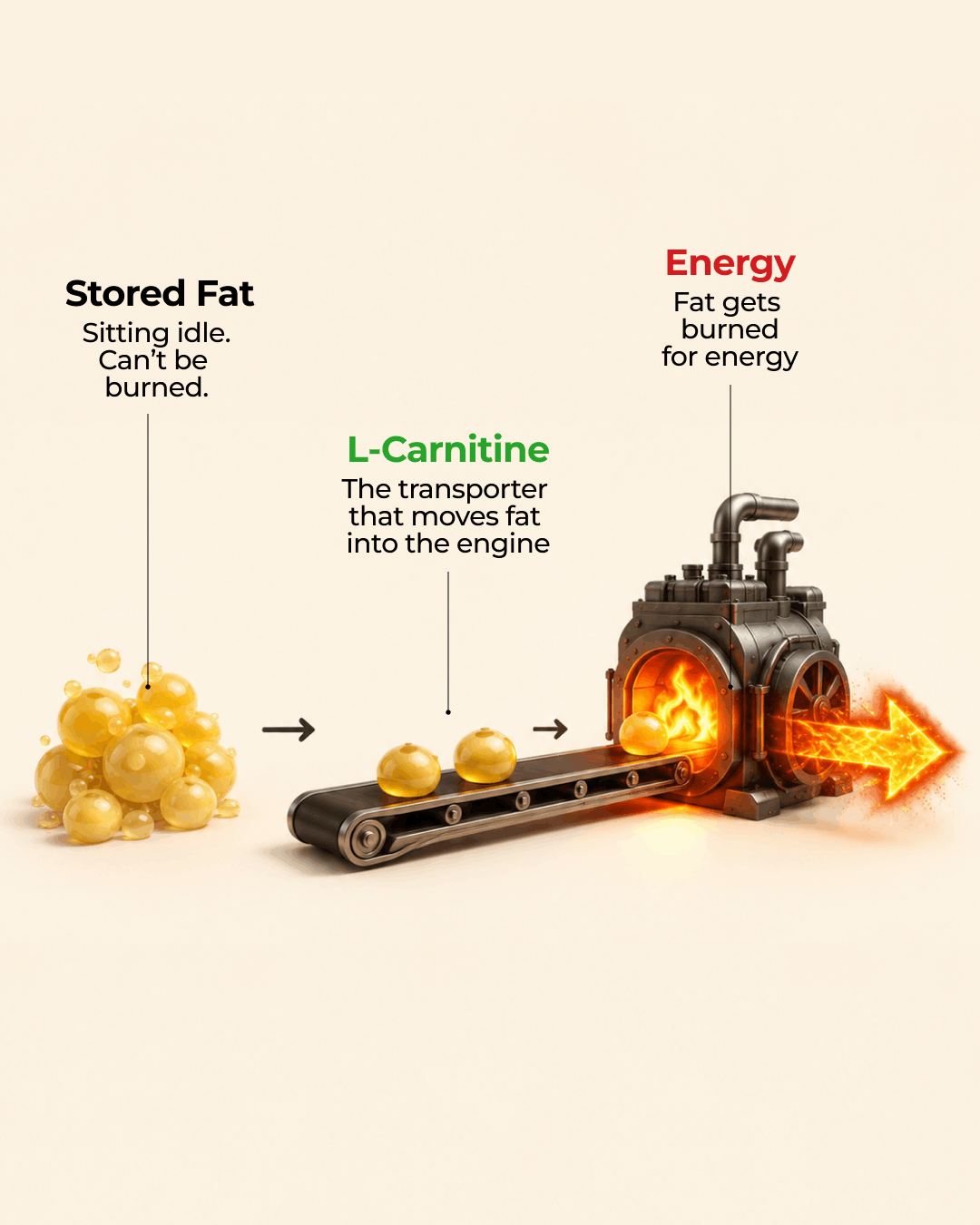 L-Carnitine fat transport delivery system